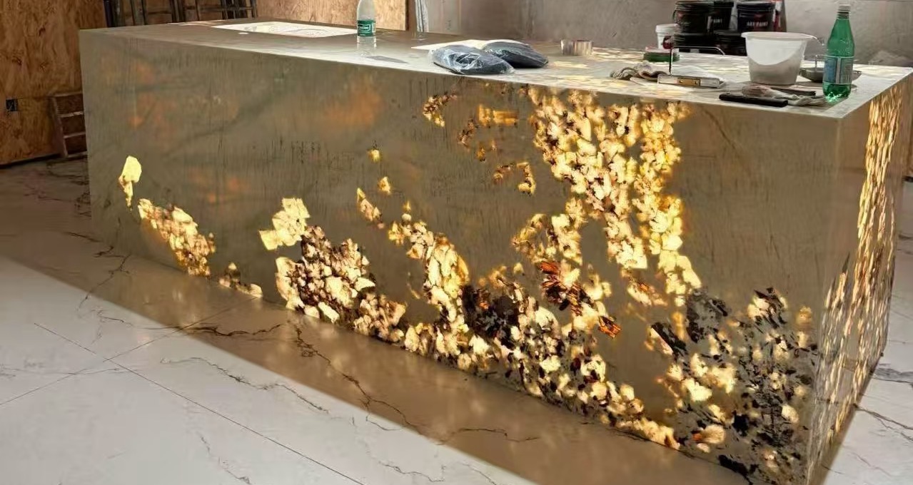 Custom Backlit Stone Counters