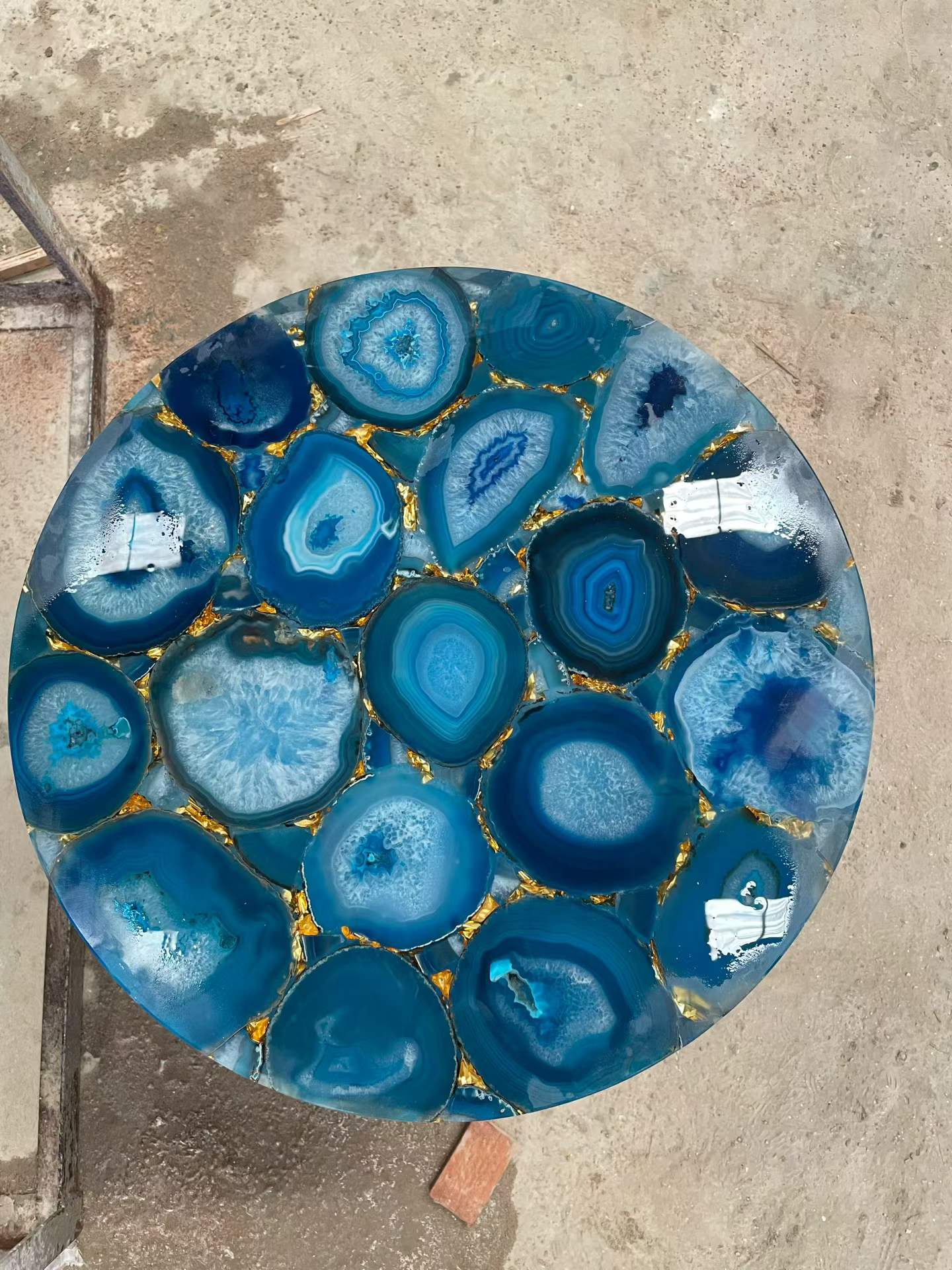 Custom Backlit Agate & Semiprecious Stone